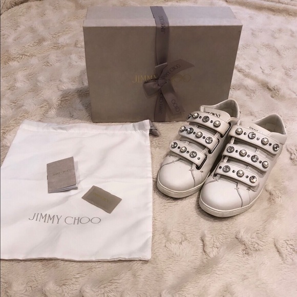 SOLD-Jimmy Choo NY Napa Leather w Beads&Crystals - Picture 1 of 6